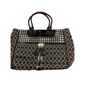 Nine West Black and Grey Design Shoulder Tote